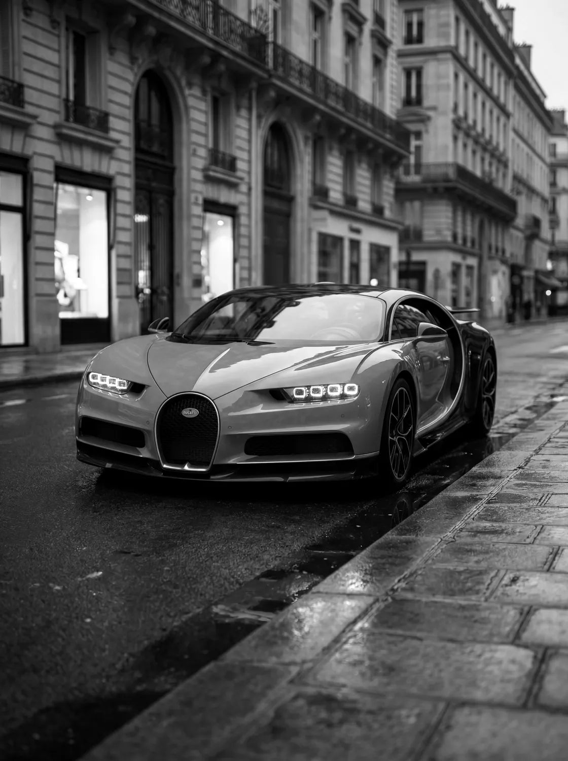 Tableau Bugatti Chiron Sport — Haussmannien | en Métal Format A3