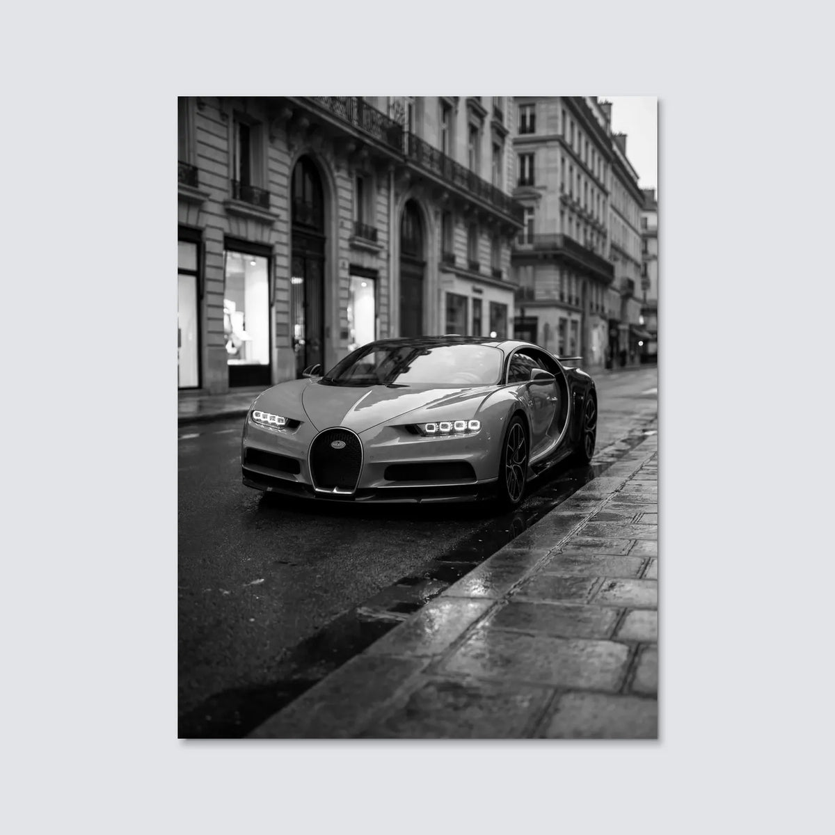 Tableau Bugatti Chiron Sport — Haussmannien | en Métal Format A3