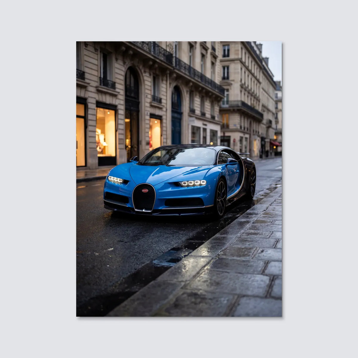 Tableau Bugatti Chiron Sport — Haussmannien | en Métal Format A3