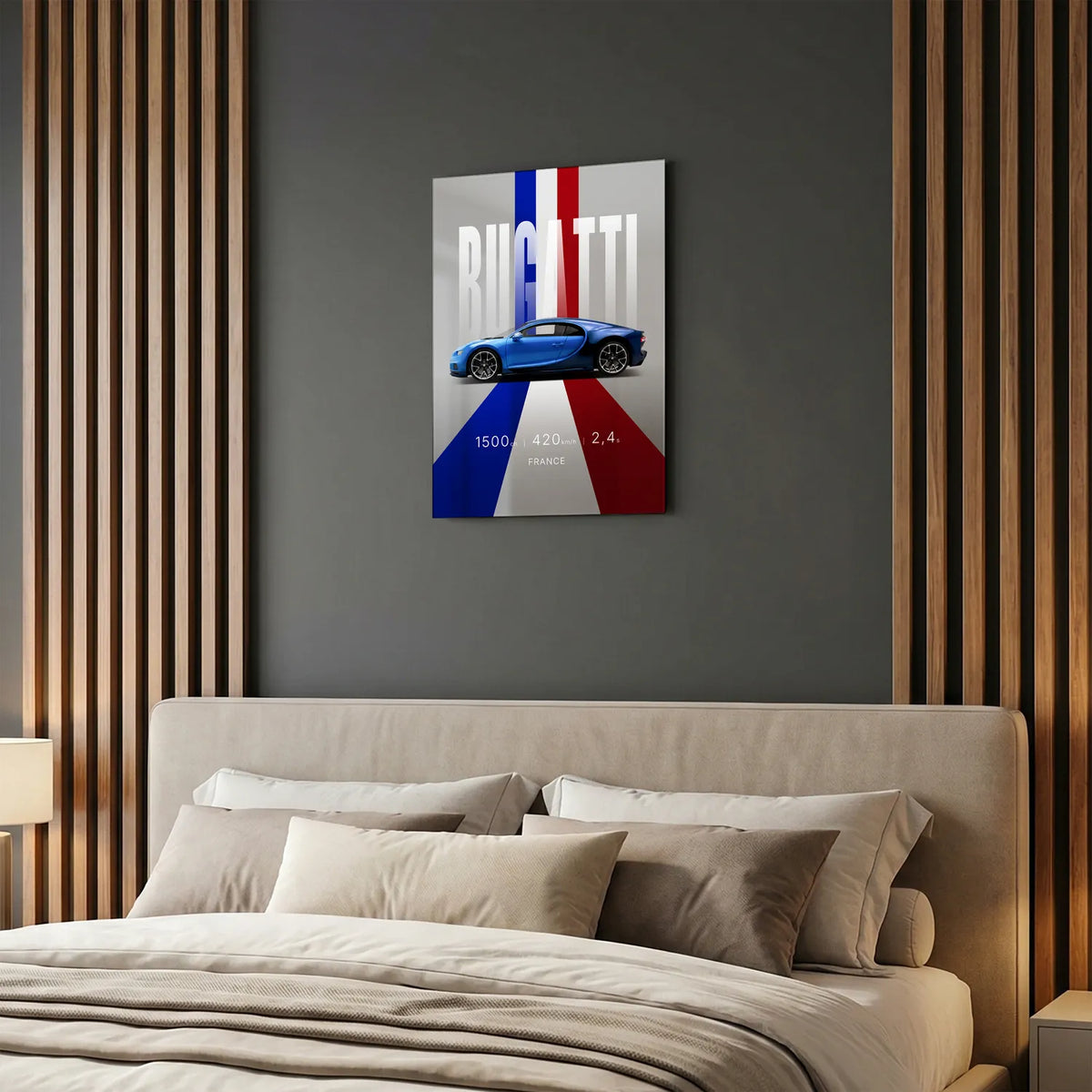 Tableau Bugatti Chiron Sport — Studio | en Métal Format A3