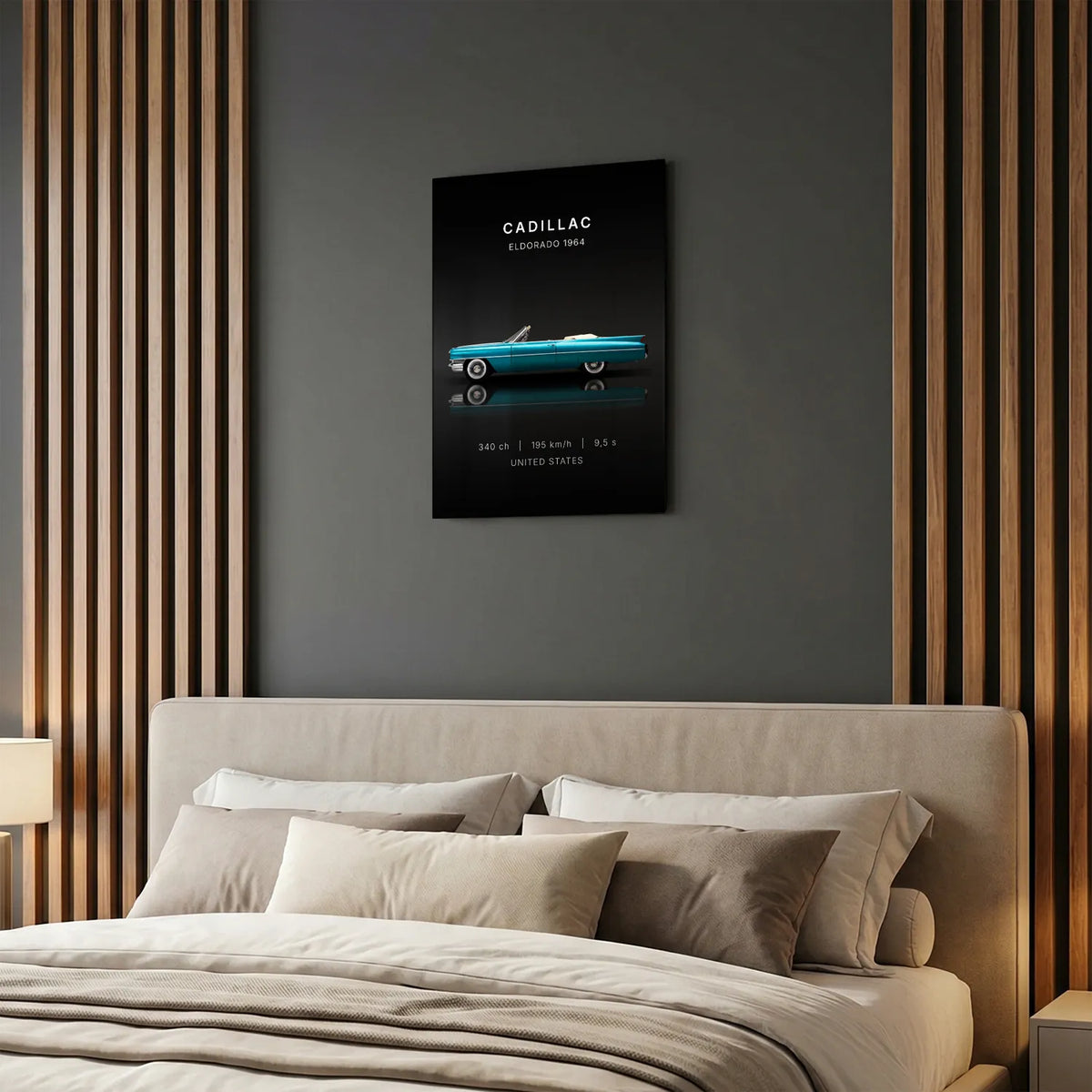Tableau Cadillac Eldorado — Performances | en Métal Format A3