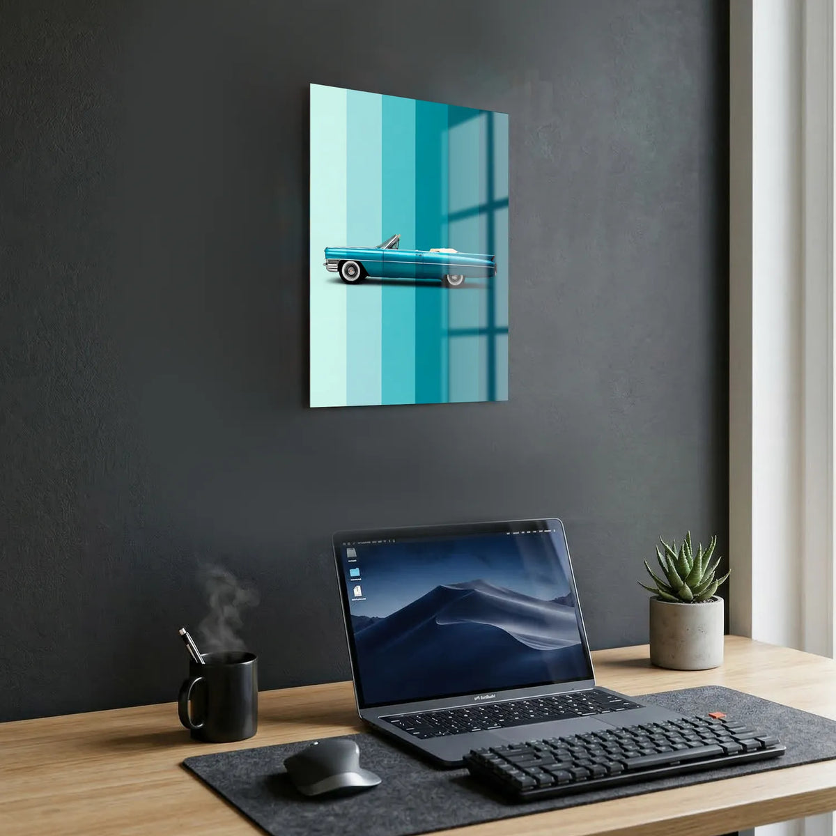 Tableau Cadillac Eldorado — Dégradé | en Métal Format A3