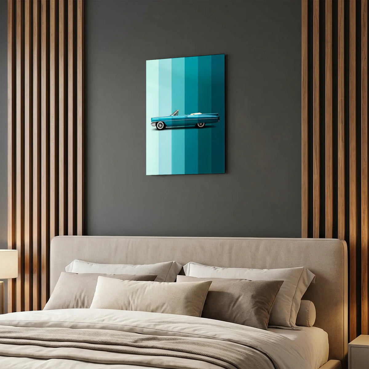 Tableau Cadillac Eldorado — Dégradé | en Métal Format A3