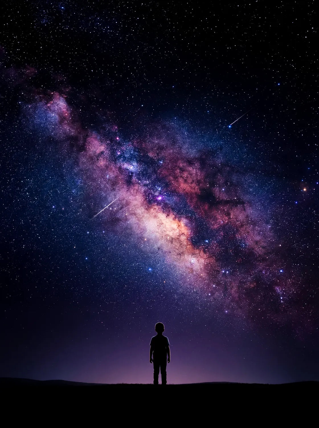 Tableau Le Garçon et les Étoiles | en Métal Format A3