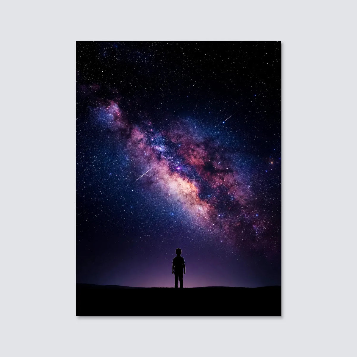 Tableau Le Garçon et les Étoiles | en Métal Format A3