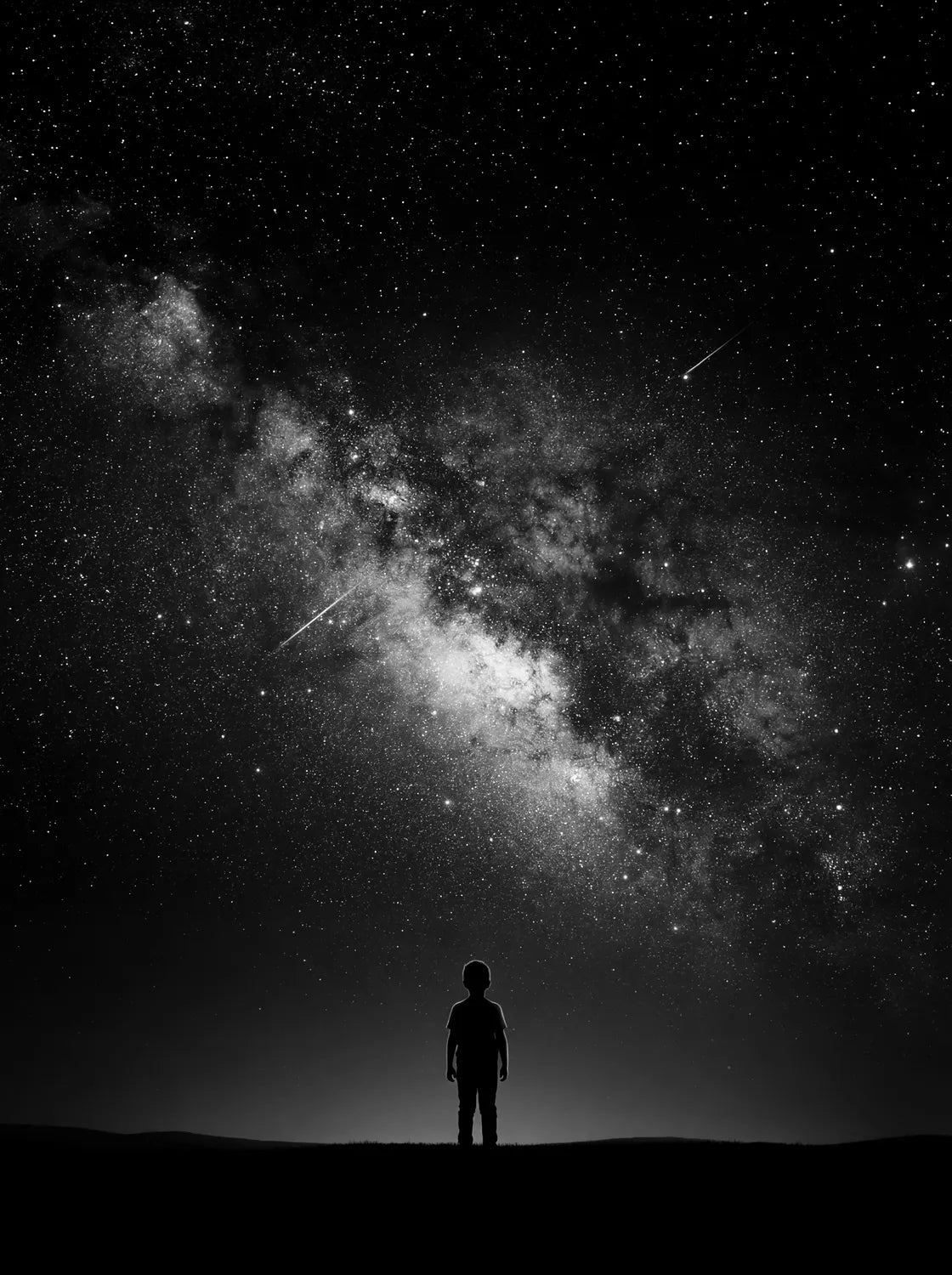 Tableau Le Garçon et les Étoiles | en Métal Format A3