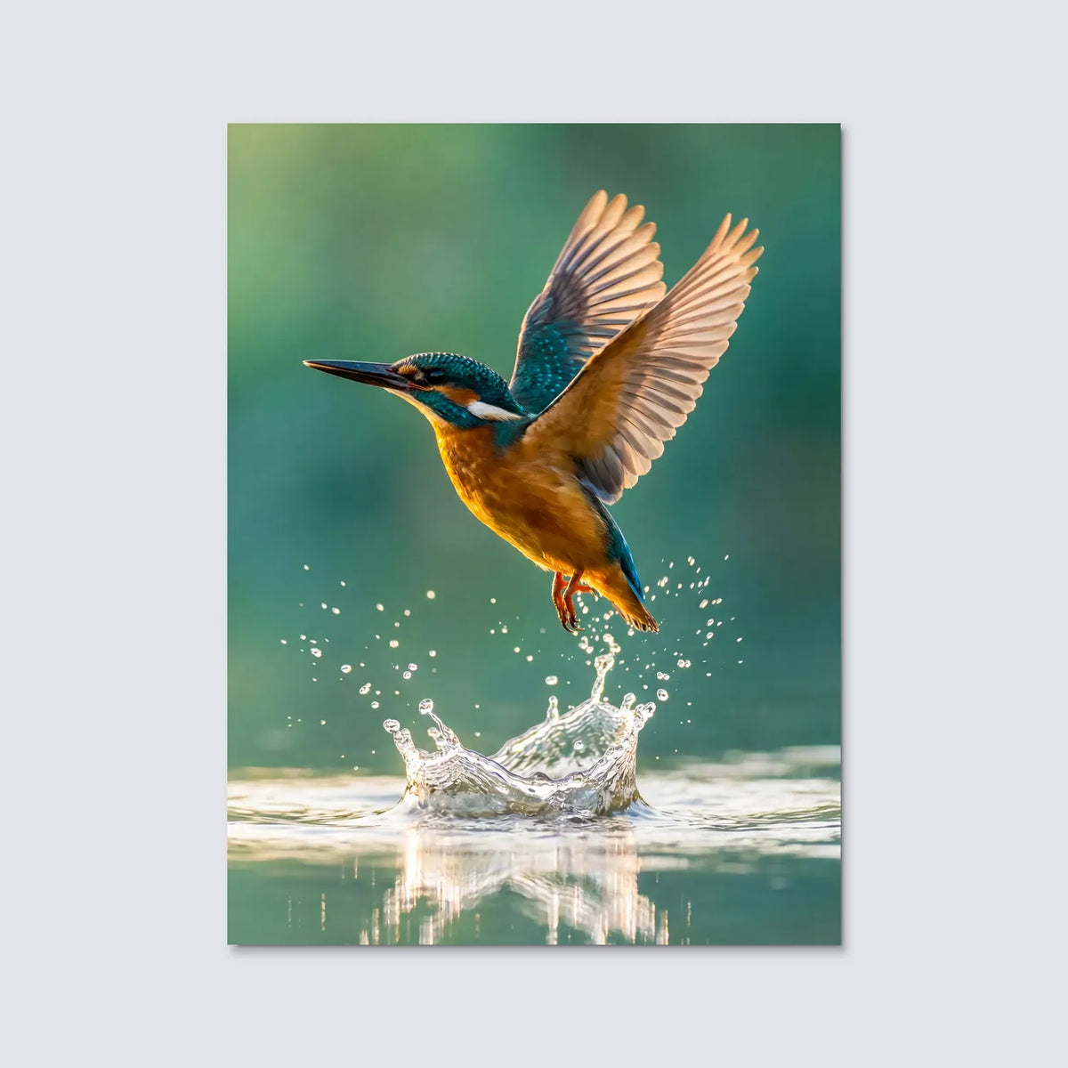 Tableau Colibri en Vol | en Métal Format A3