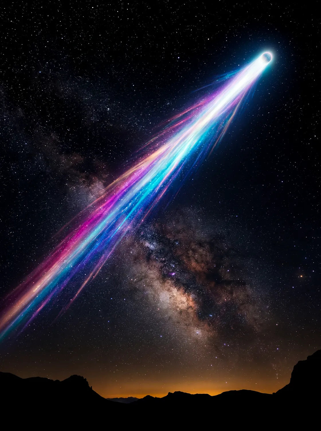 Tableau Comète | en Métal Format A3