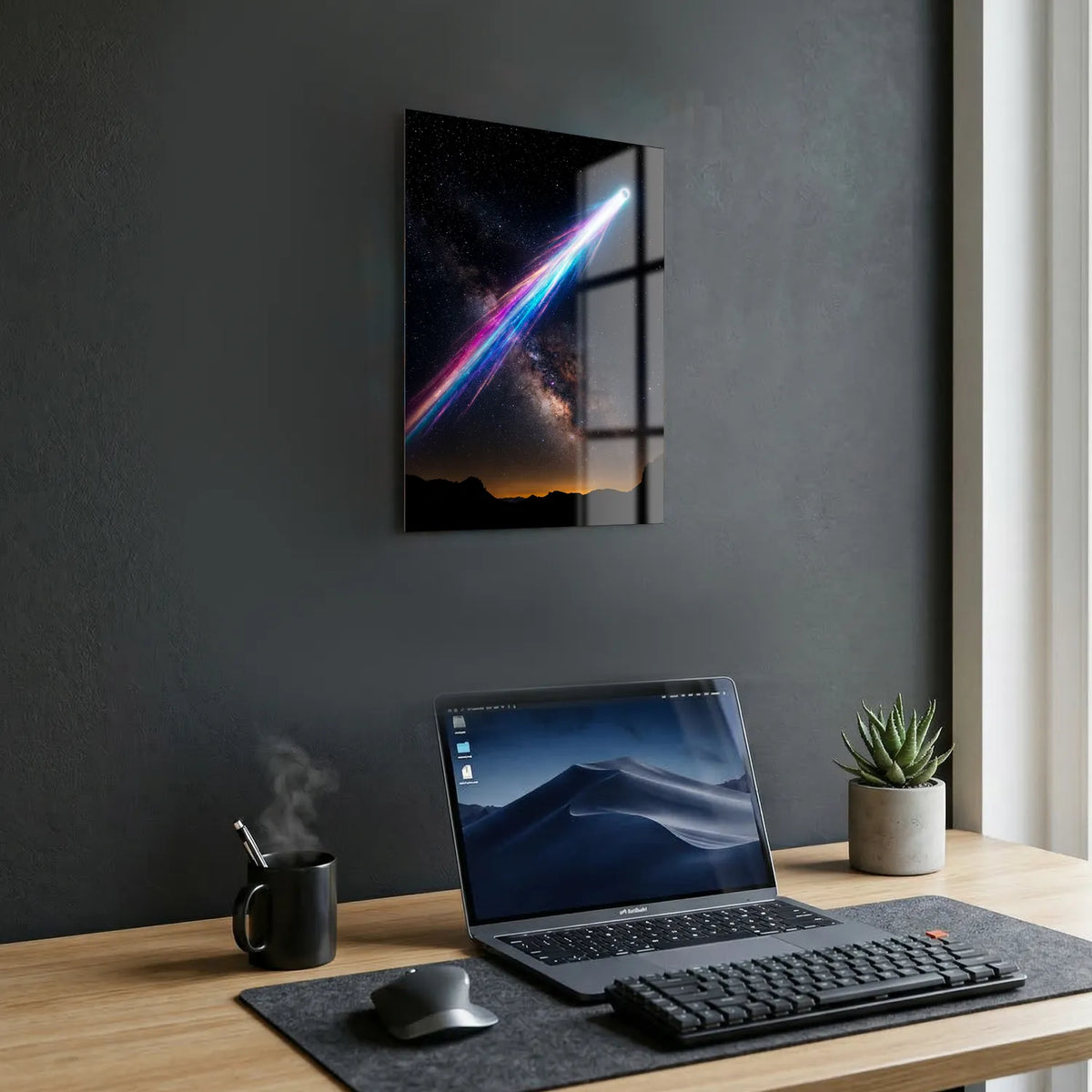 Tableau Comète | en Métal Format A3