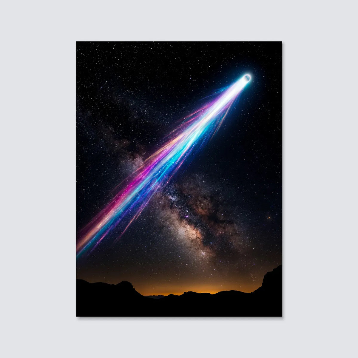 Tableau Comète | en Métal Format A3
