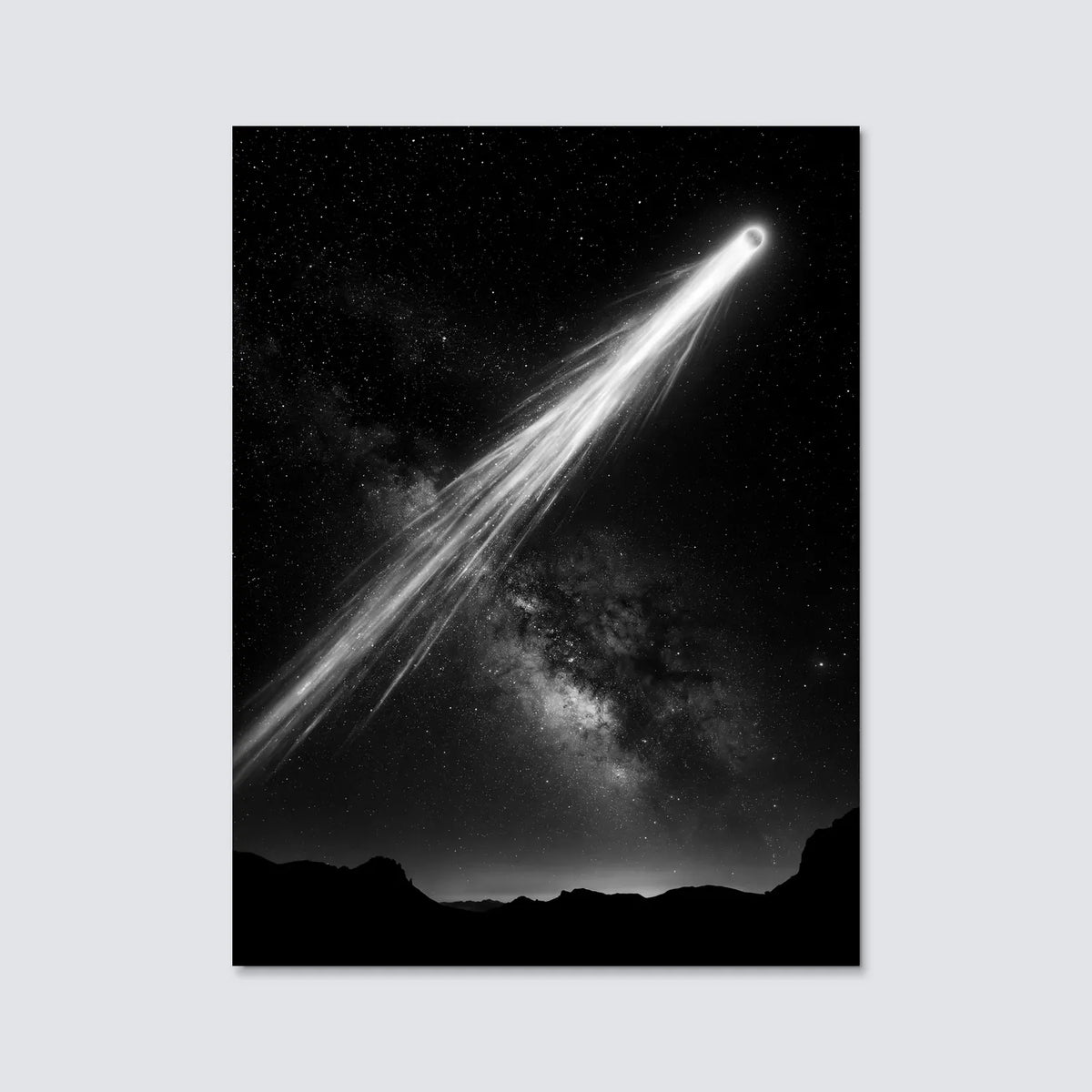 Tableau Comète | en Métal Format A3