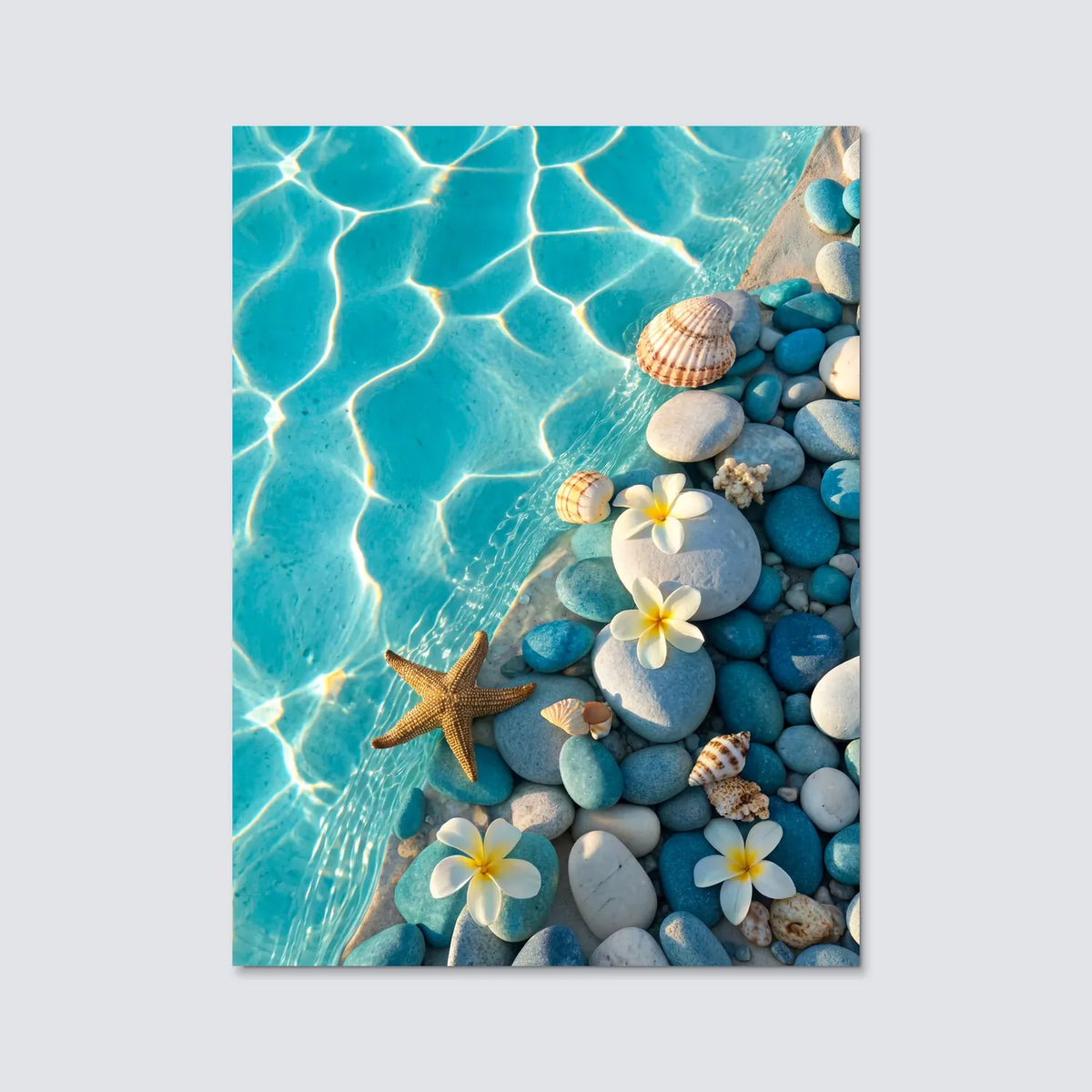Tableau Coquillages et Crustacés | en Métal Format A3