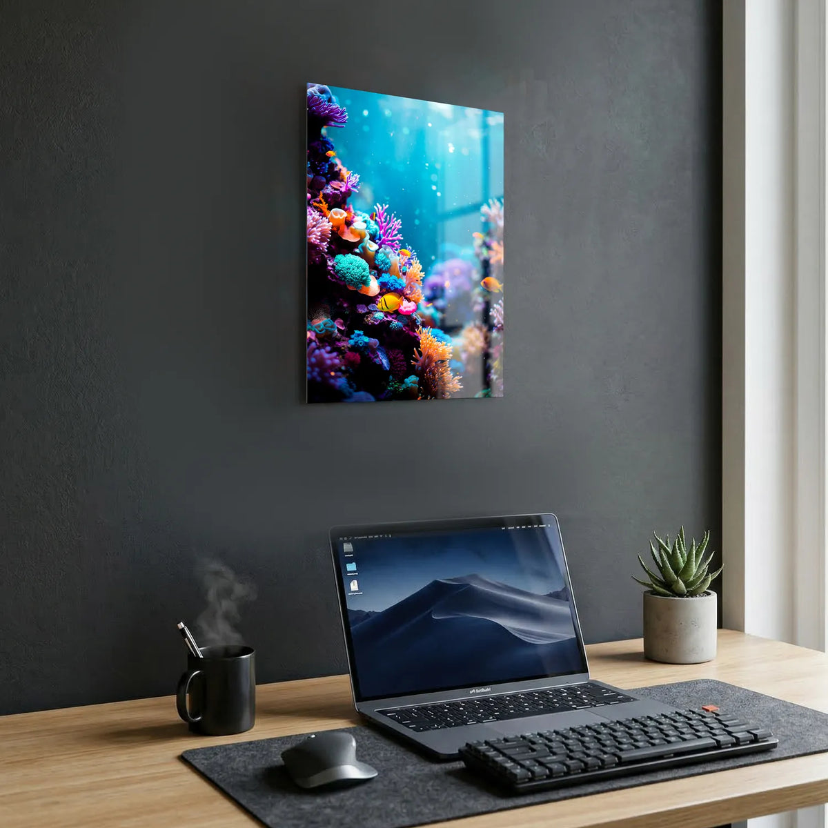 Tableau Corail | en Métal Format A3