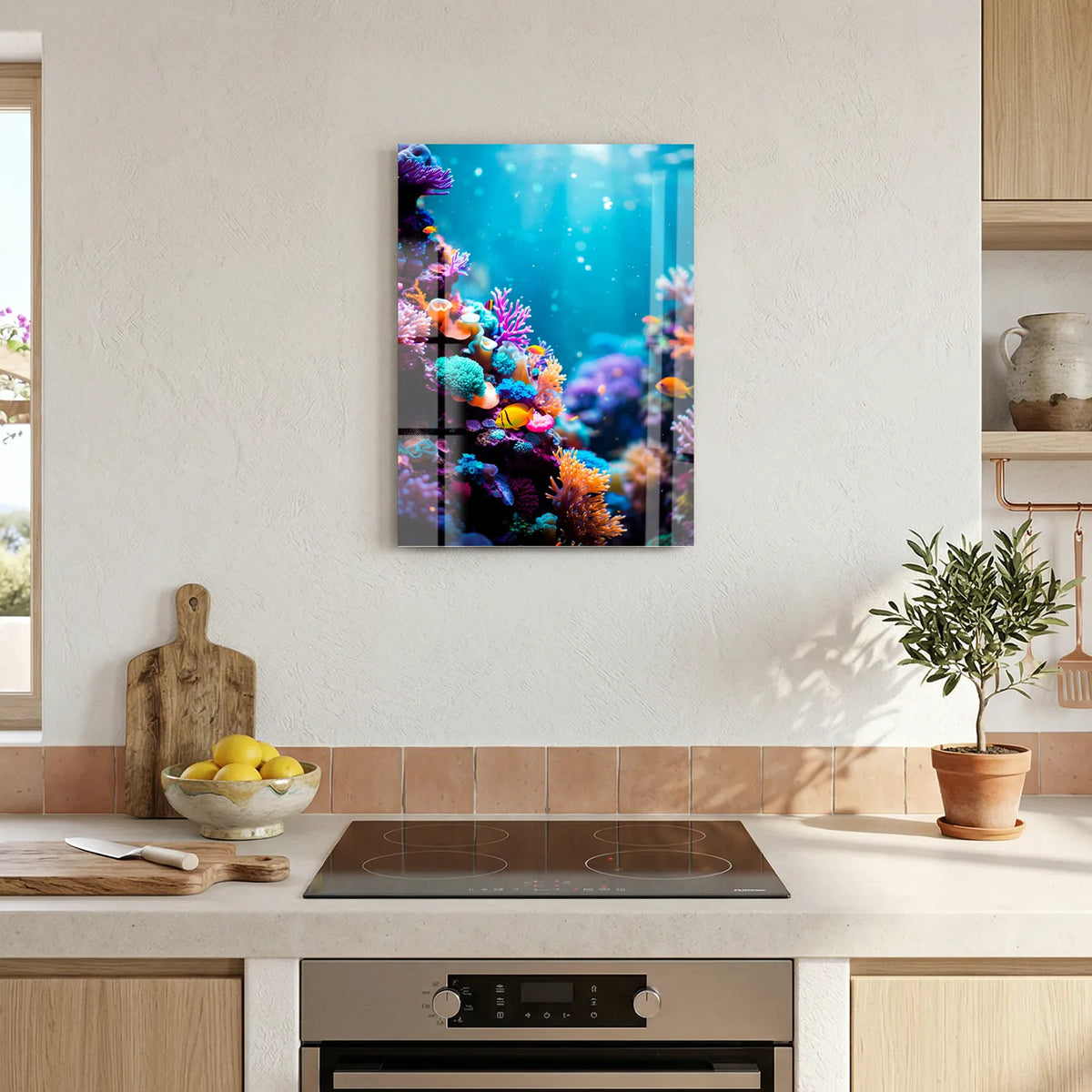 Tableau Corail | en Métal Format A3