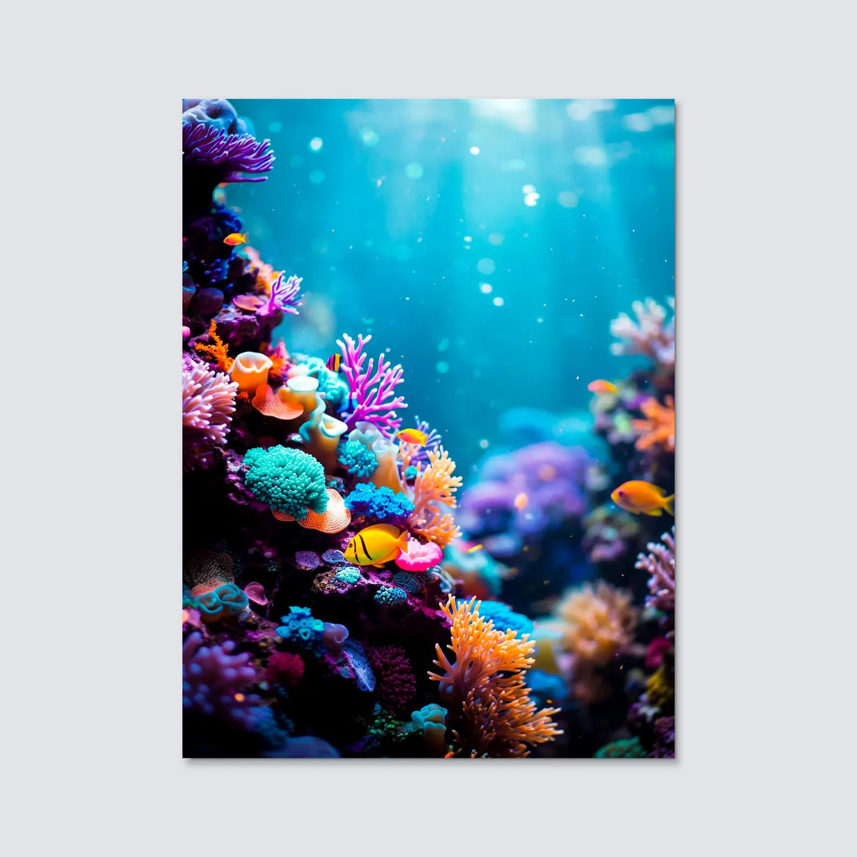 Tableau Corail | en Métal Format A3