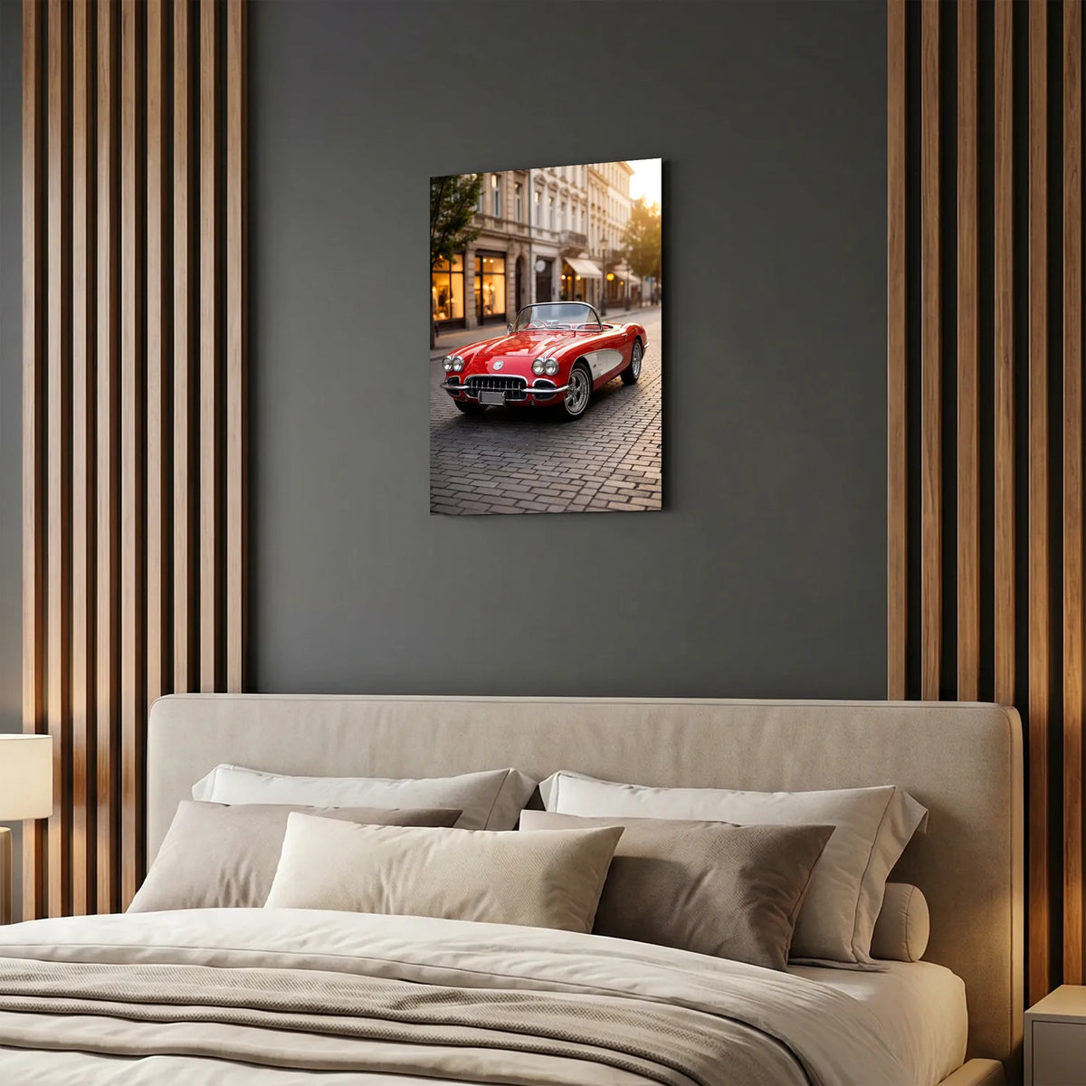 Tableau Corvette C1 1958 — Haussmannien | en Métal Format A3