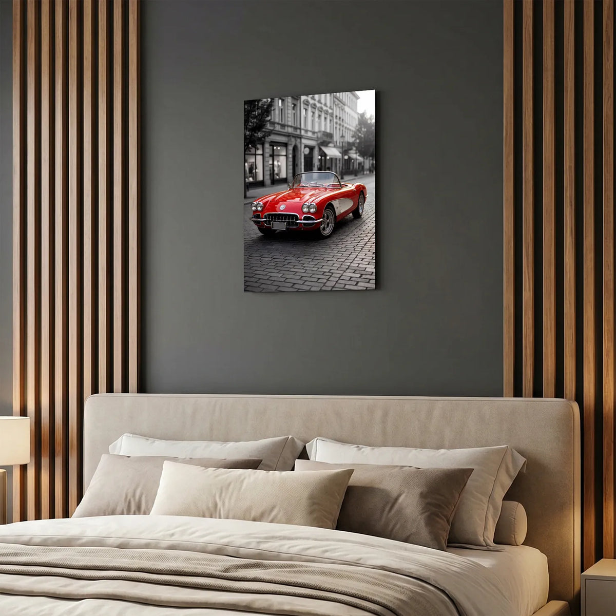 Tableau Corvette C1 1958 — Haussmannien | en Métal Format A3