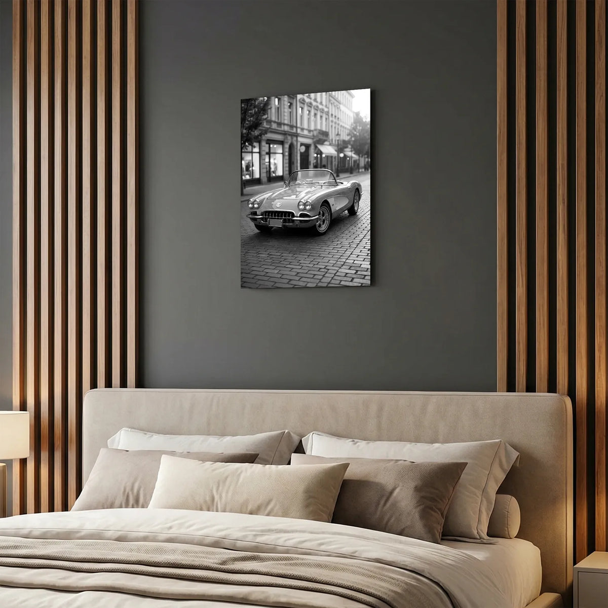 Tableau Corvette C1 1958 — Haussmannien | en Métal Format A3