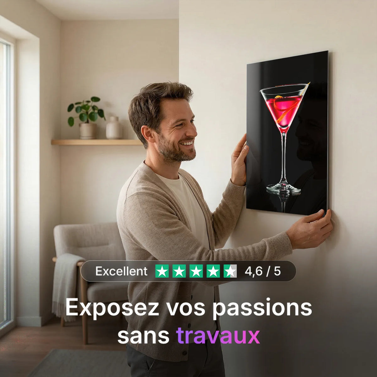 Tableau Cosmopolitan | en Métal Format A3