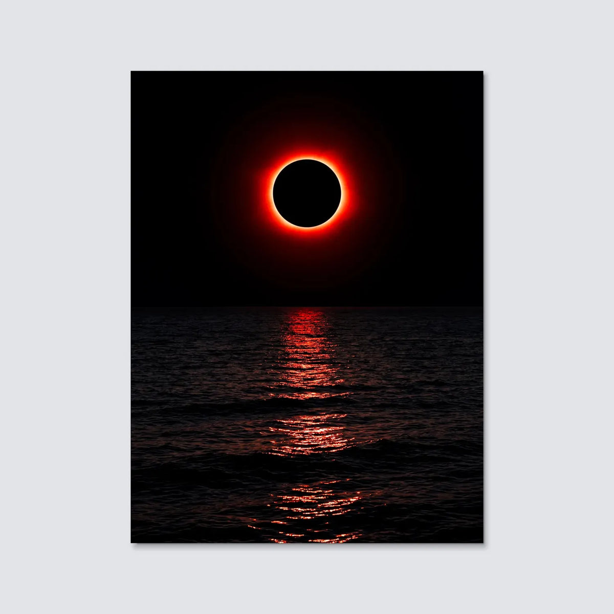 Tableau Éclipse solaire | en Métal Format A3