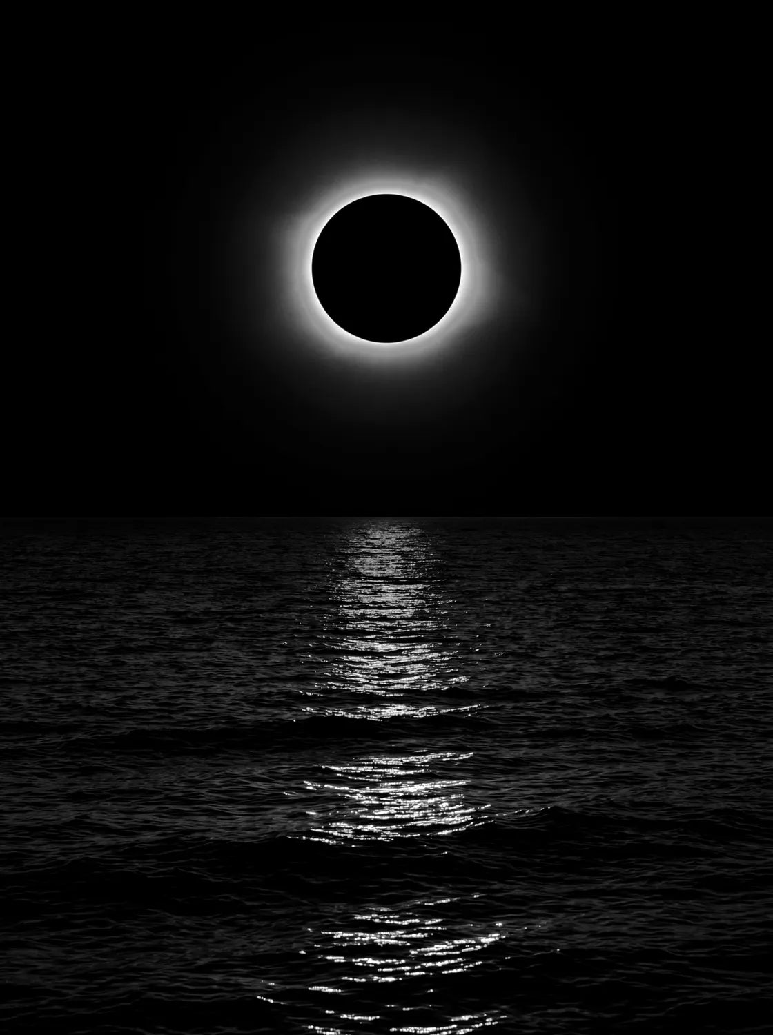 Tableau Éclipse solaire | en Métal Format A3