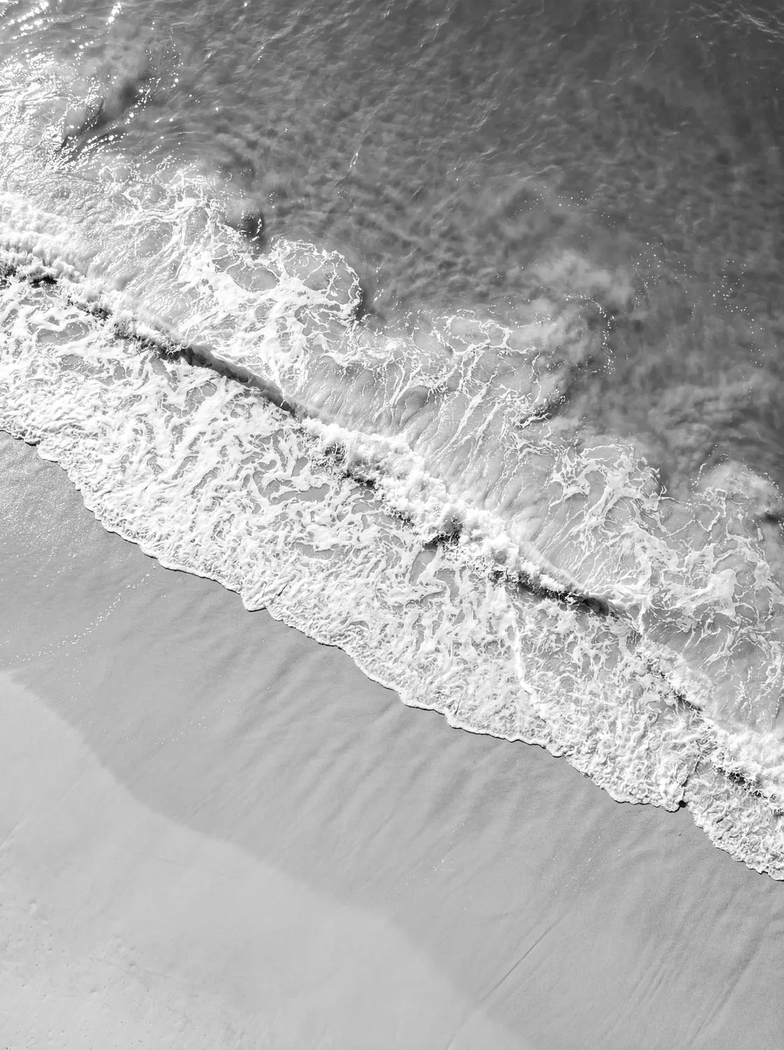 Tableau Écume N&B | en Métal Format A3