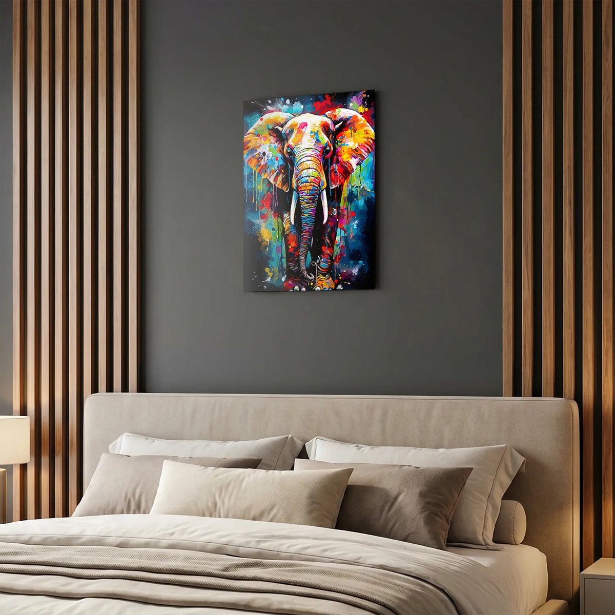 Tableau Éléphant Artistique | en Métal Format A3