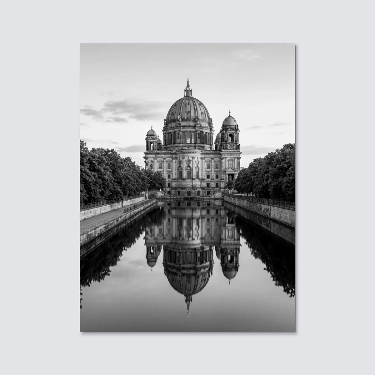 Tableau Berliner Dom N&B | en Métal Format A3