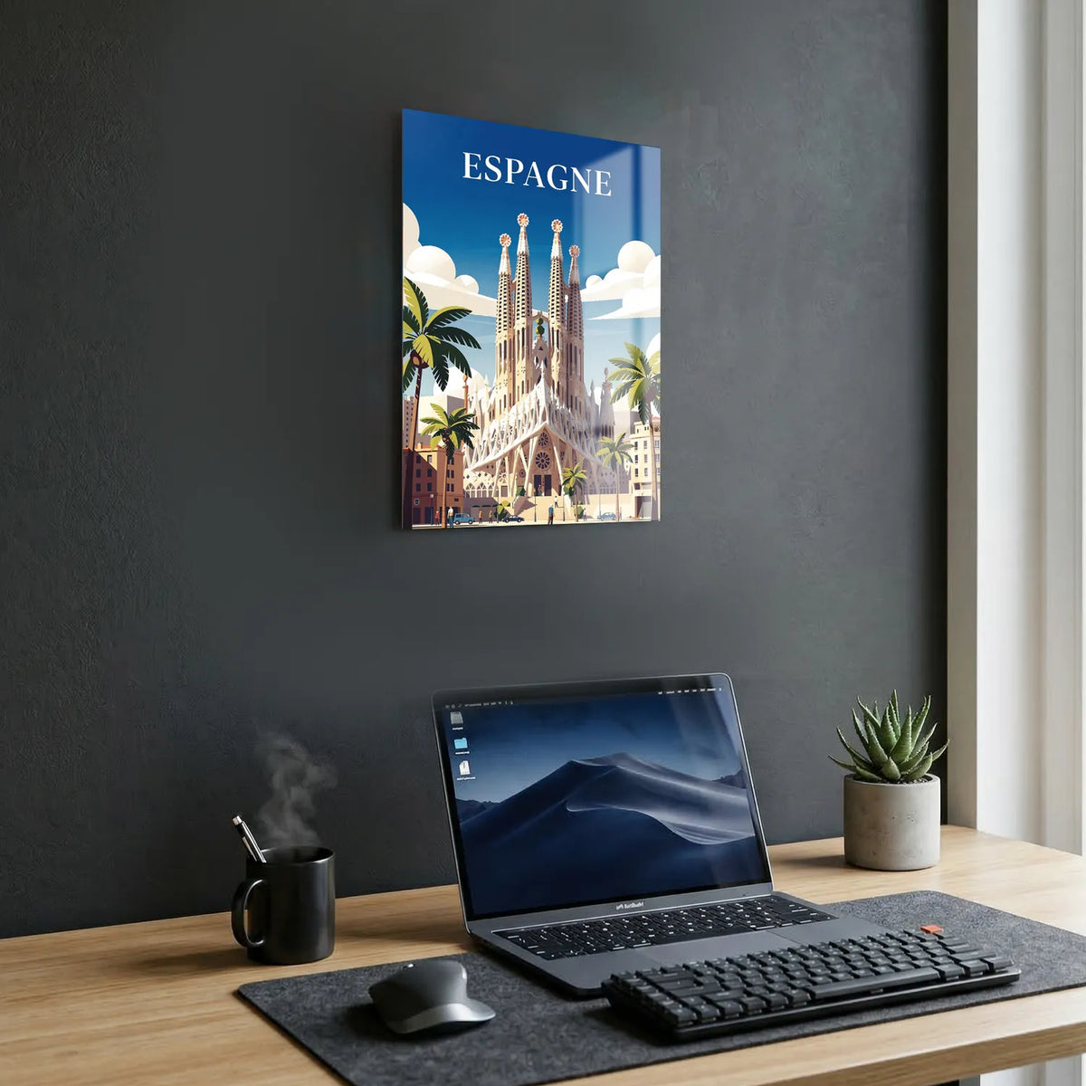 Tableau Espagne - Illustration | en Métal Format A3