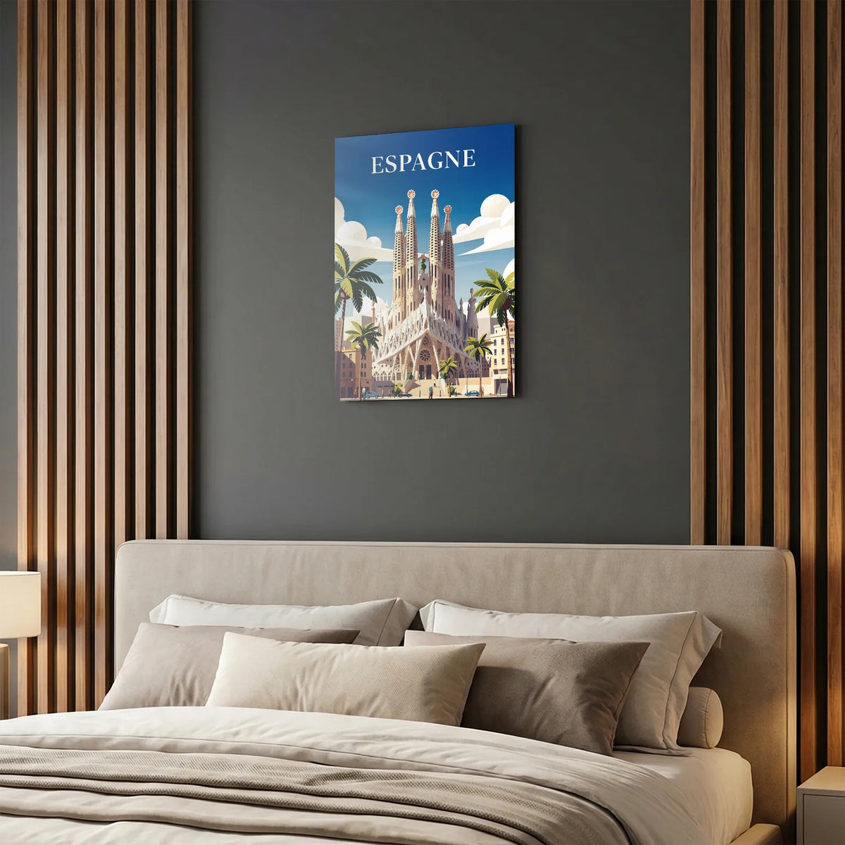 Tableau Espagne - Illustration | en Métal Format A3