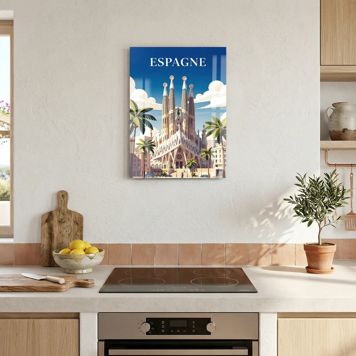 Tableau Espagne - Illustration | en Métal Format A3