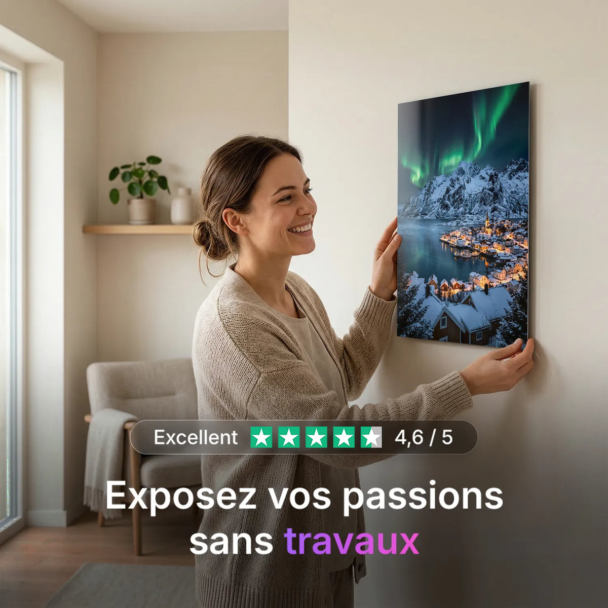 Tableau La Laponie | en Métal Format A3