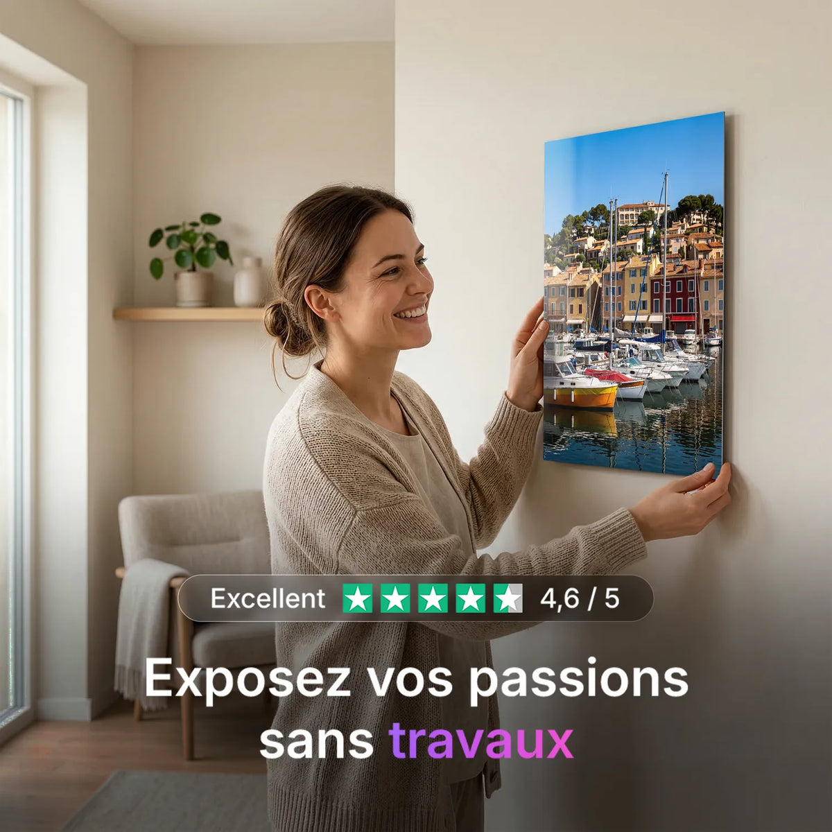 Tableau Cassis | en Métal Format A3