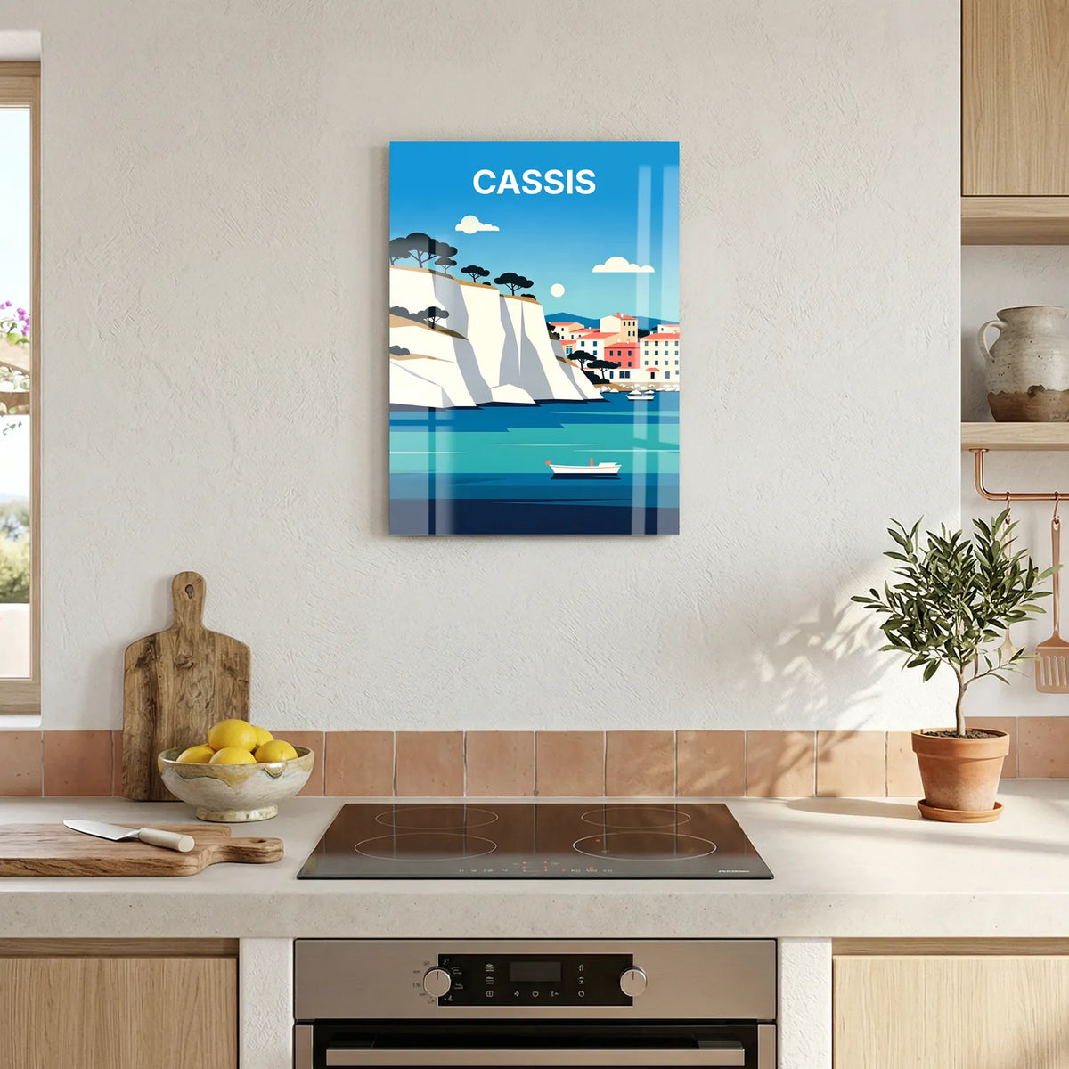 Tableau Cassis - Illustration | en Métal Format A3
