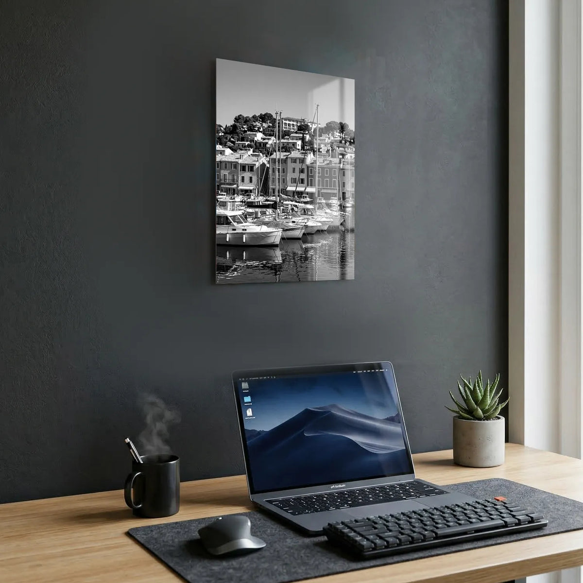 Tableau Cassis N&B | en Métal Format A3