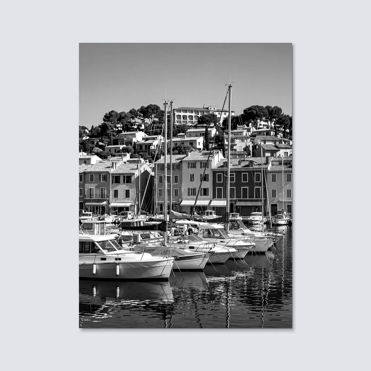 Tableau Cassis N&B | en Métal Format A3