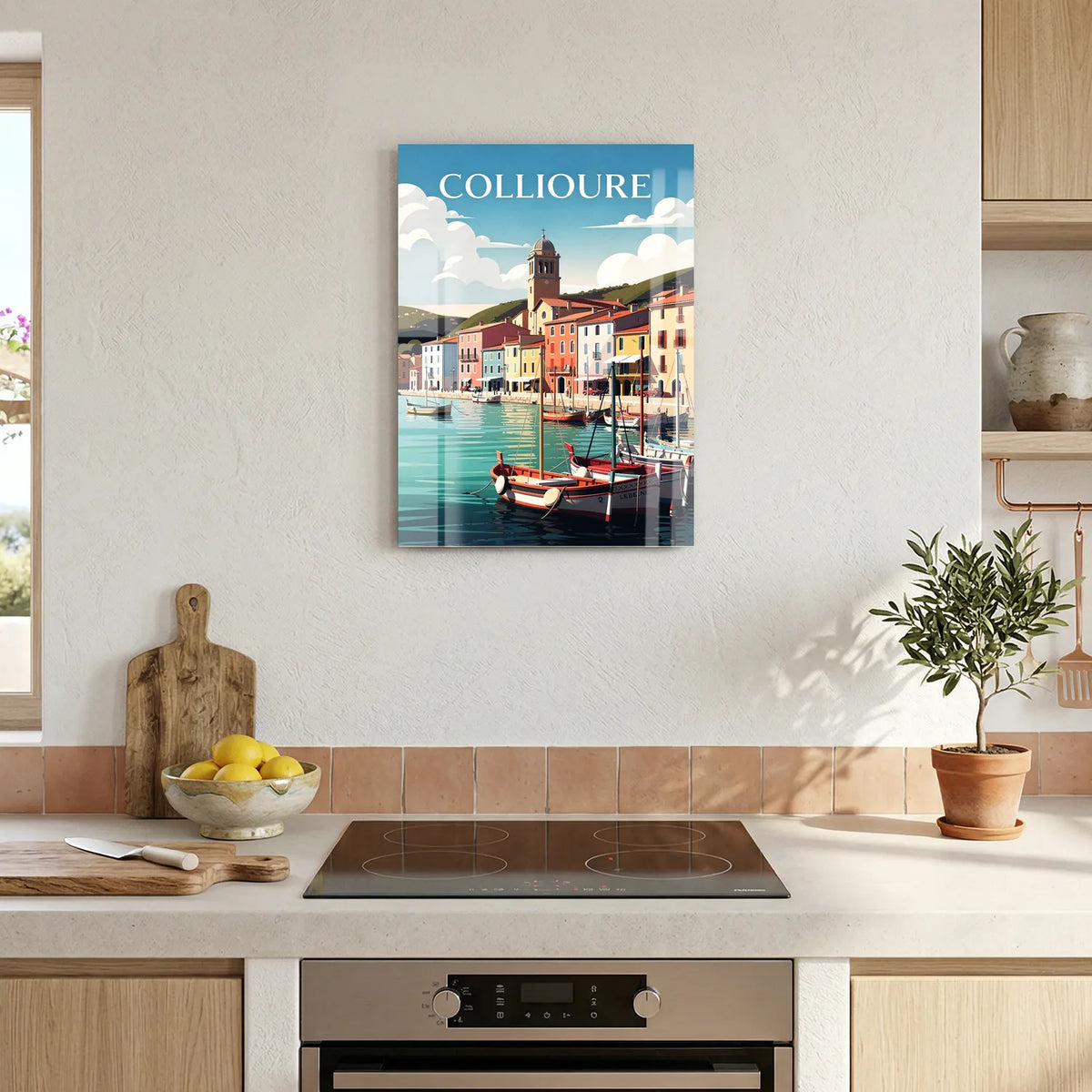 Tableau Collioure - Illustration | en Métal Format A3