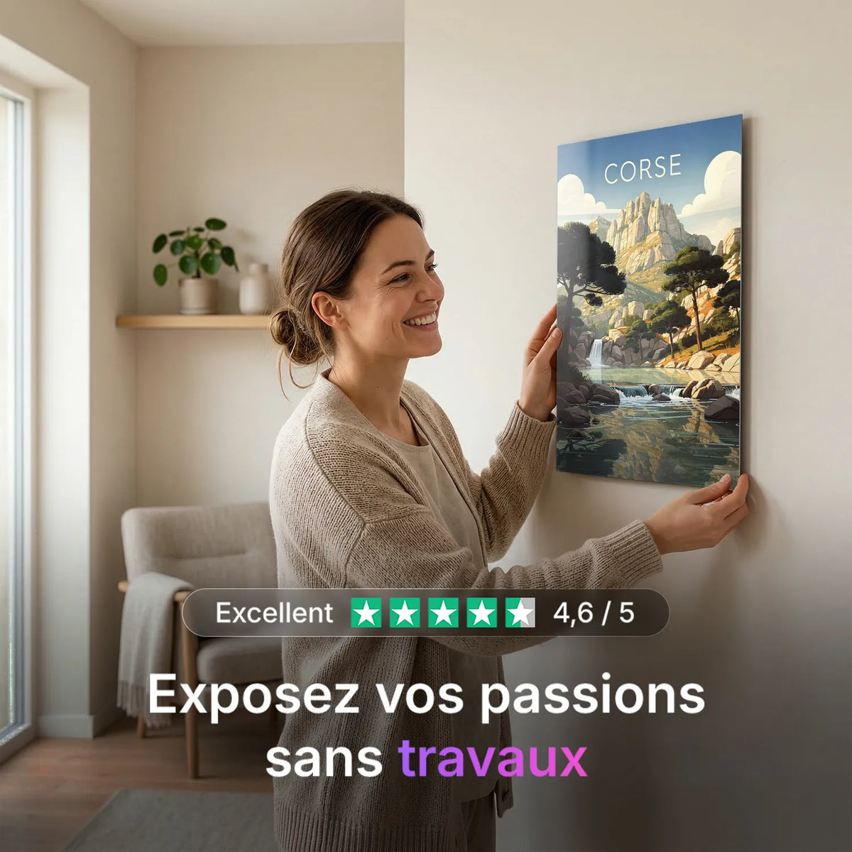 Tableau Corse - Illustration | en Métal Format A3