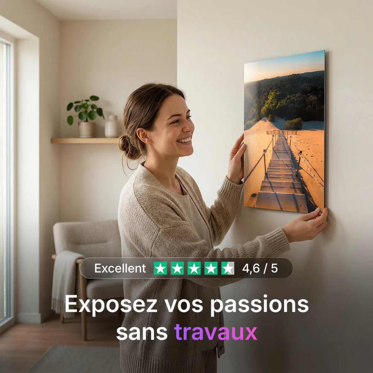 Tableau La Dune du Pilat | en Métal Format A3