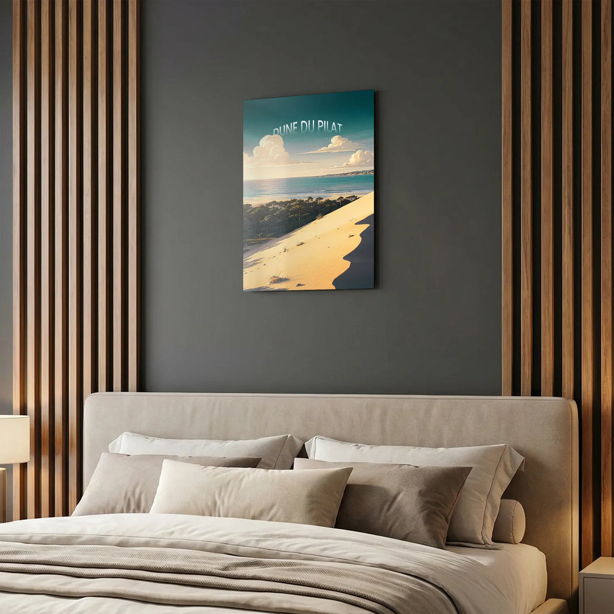 Tableau La Dune du Pilat - Illustration | en Métal Format A3