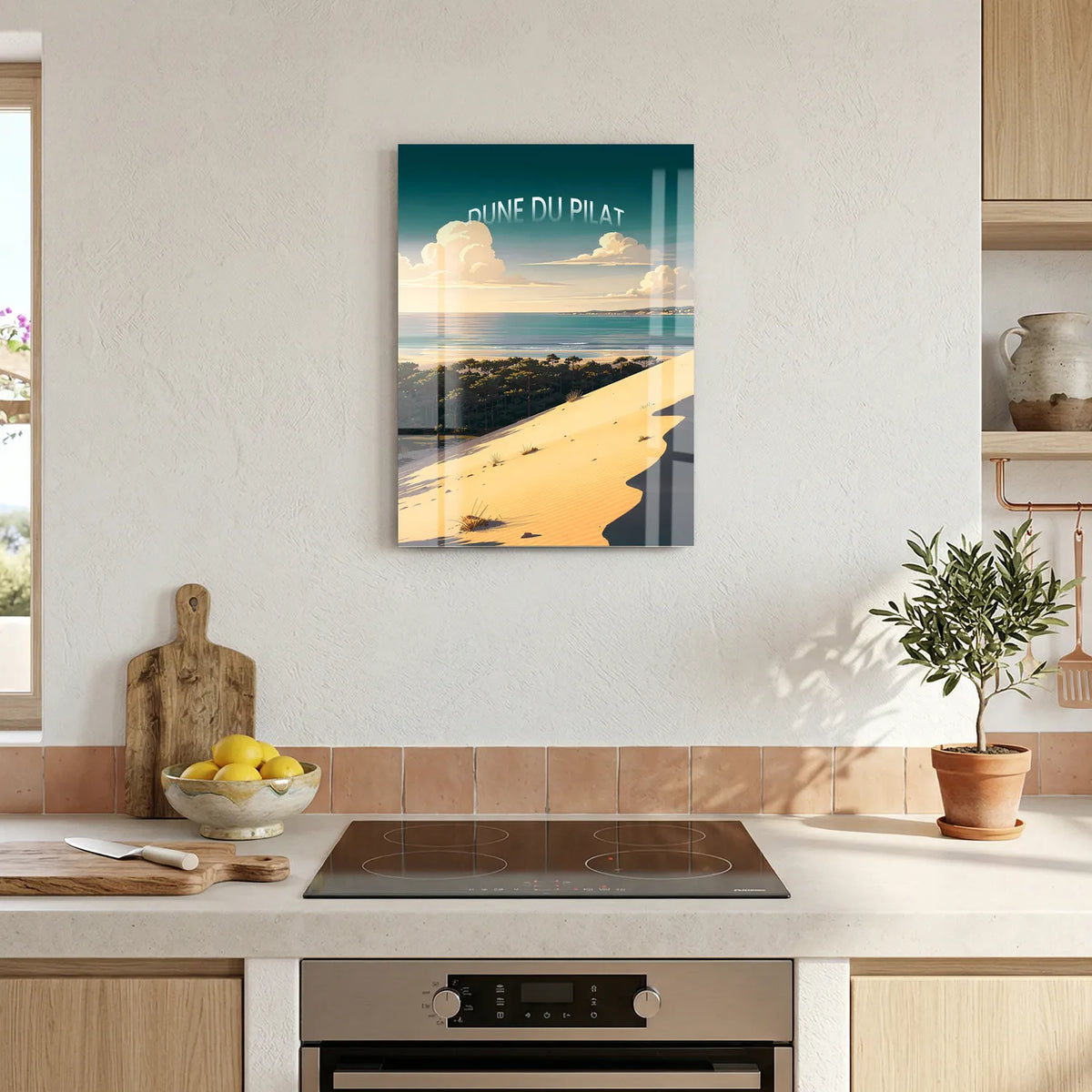 Tableau La Dune du Pilat - Illustration | en Métal Format A3