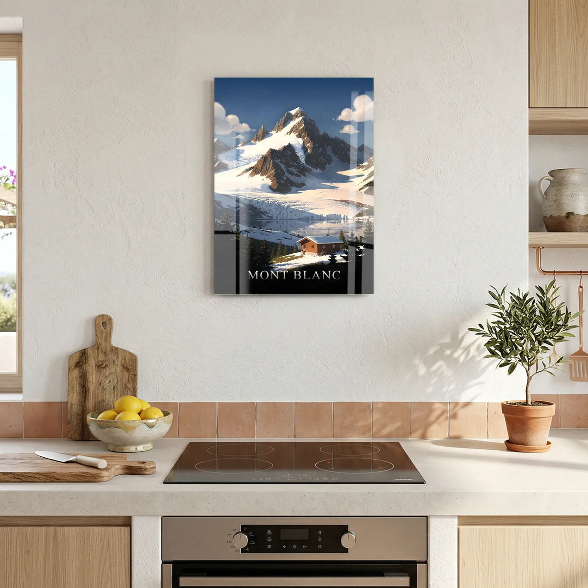Tableau Mont Blanc - Illustration | en Métal Format A3