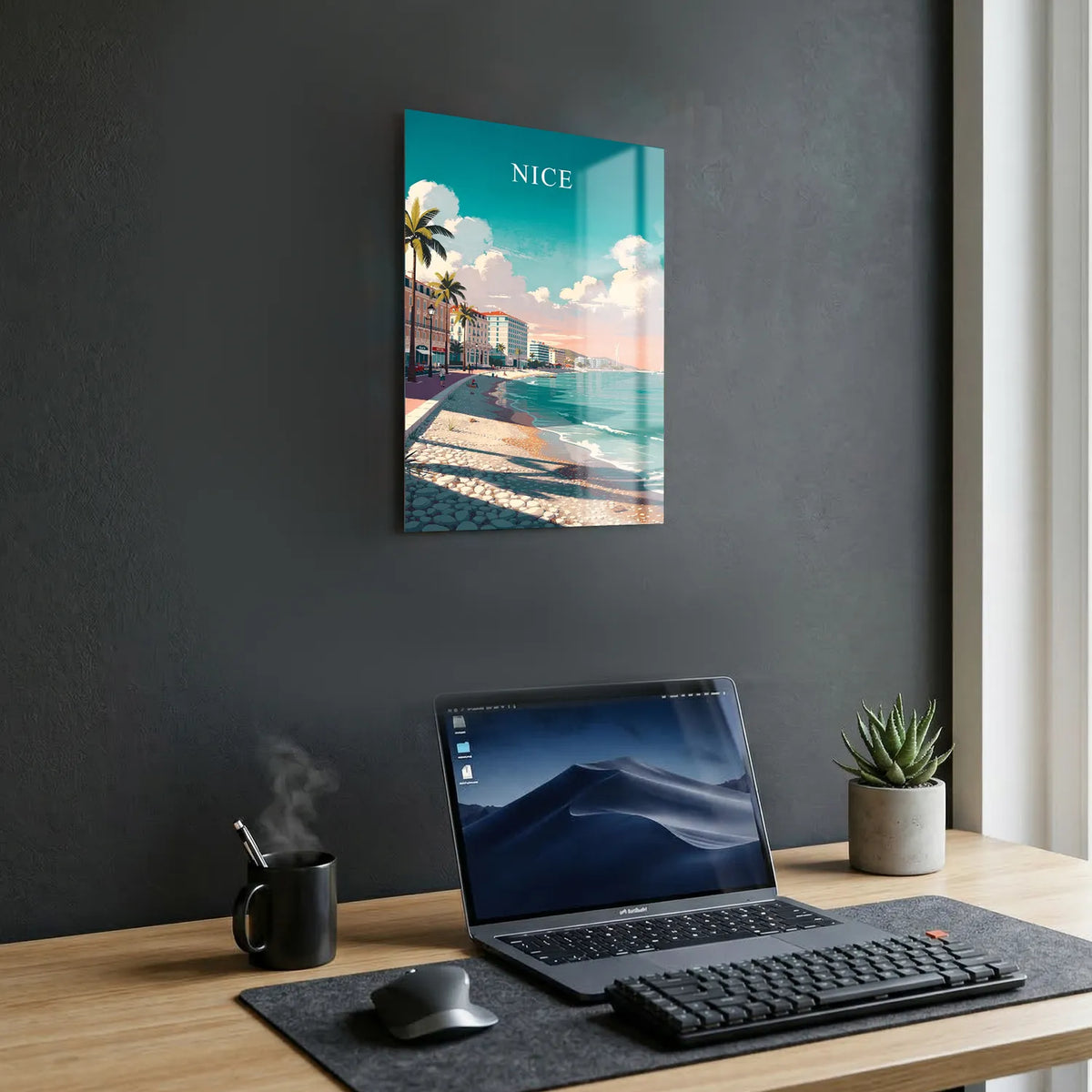 Tableau Nice - Illustration | en Métal Format A3