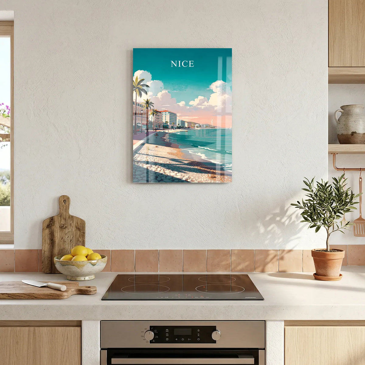 Tableau Nice - Illustration | en Métal Format A3