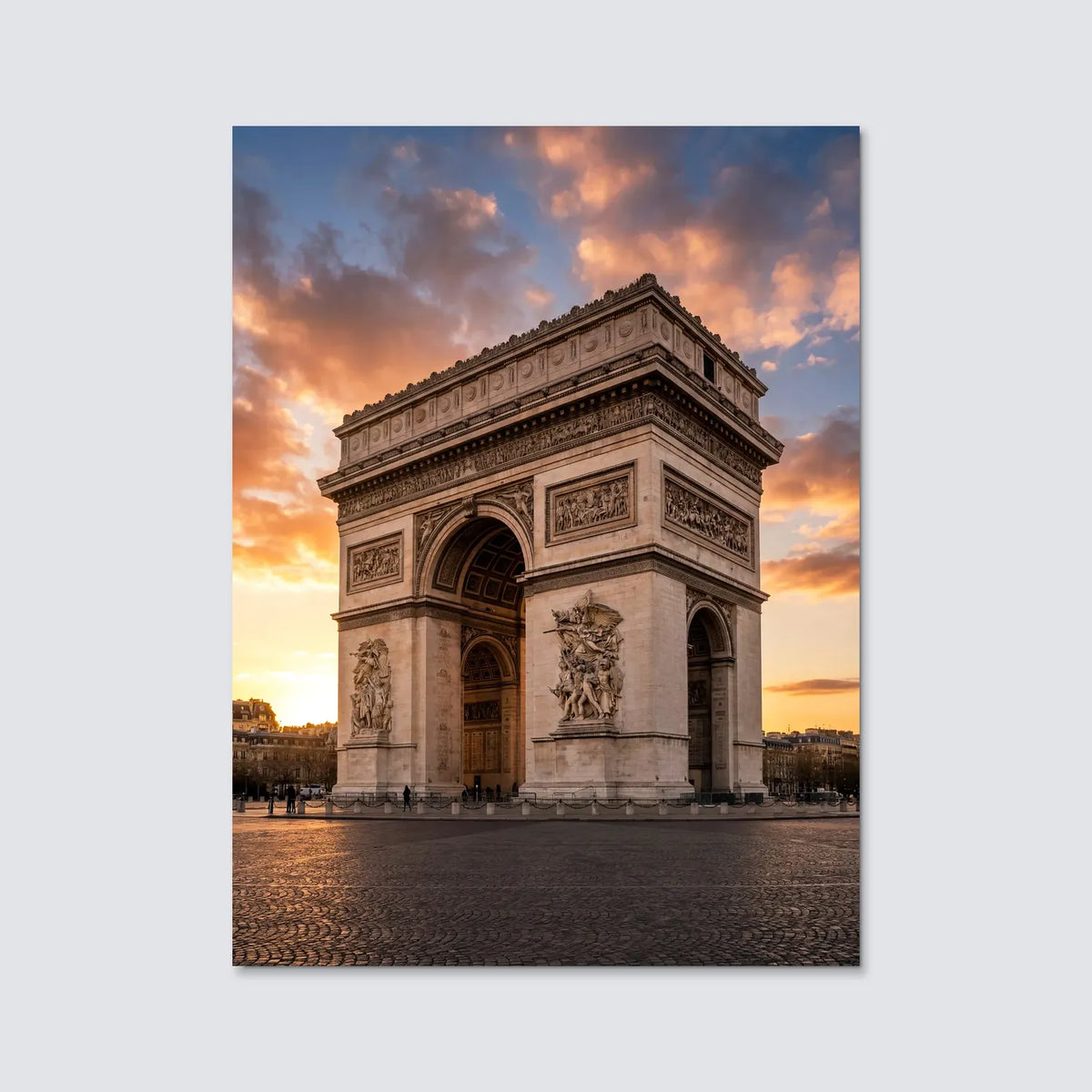 Tableau Champs-Élysées | en Métal Format A3