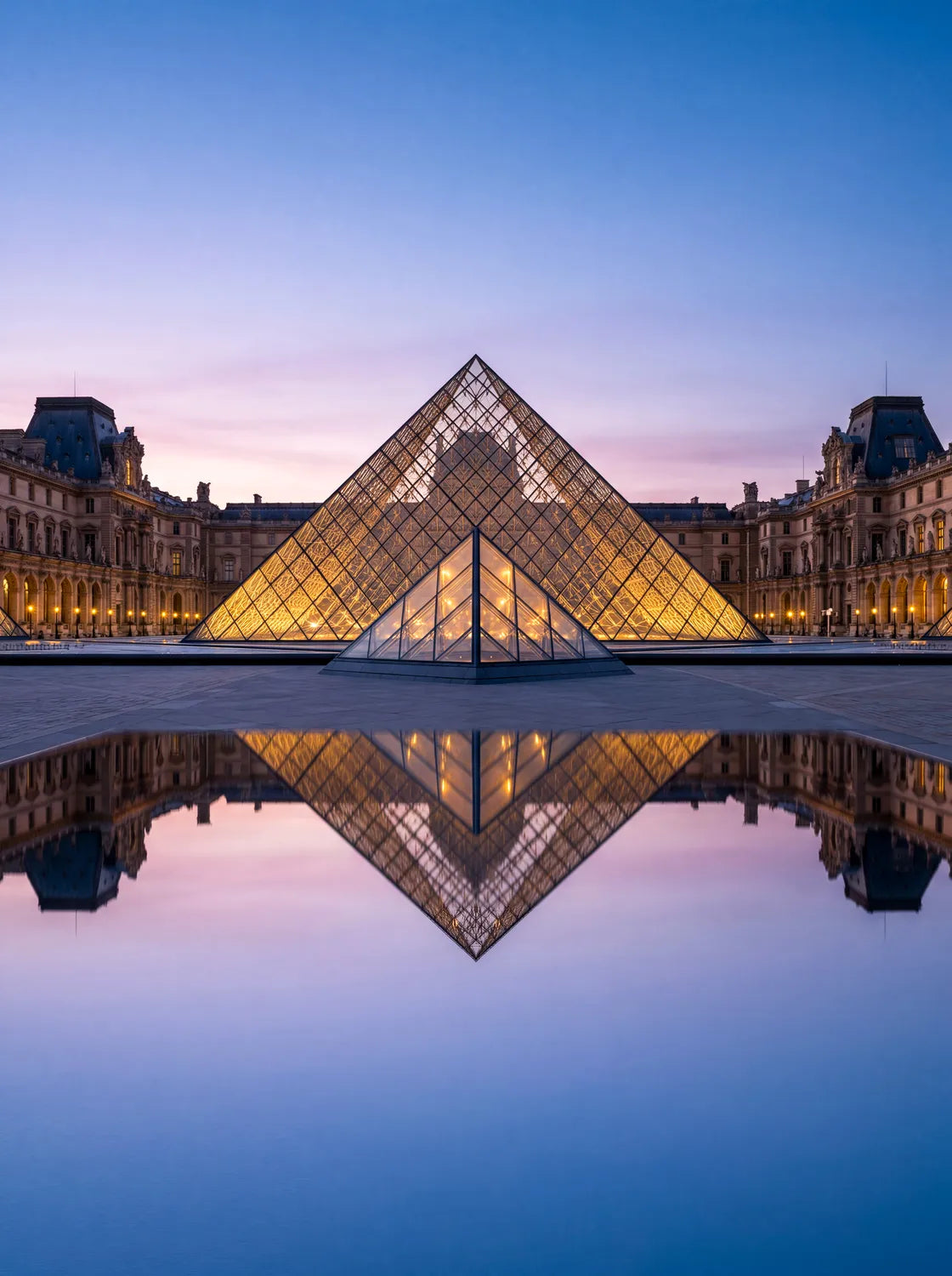 Tableau Le Louvre | en Métal Format A3
