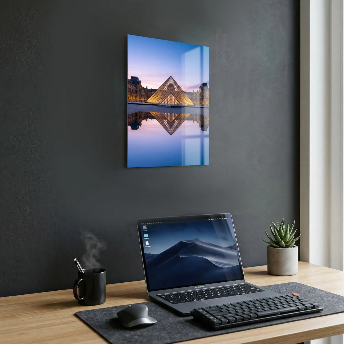 Tableau Le Louvre | en Métal Format A3