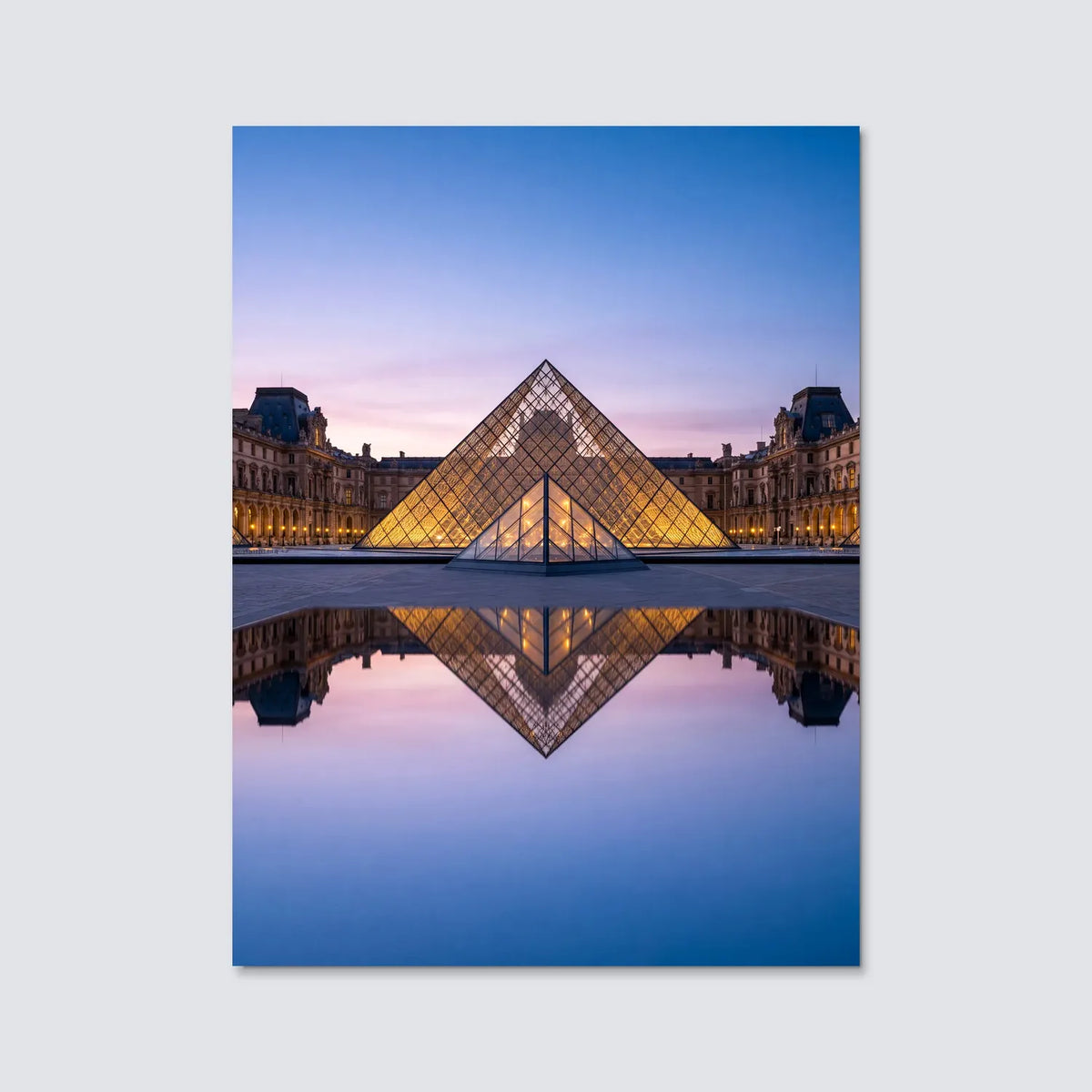 Tableau Le Louvre | en Métal Format A3