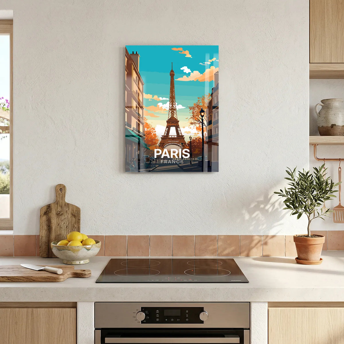 Tableau La Tour Eiffel - Illustration | en Métal Format A3