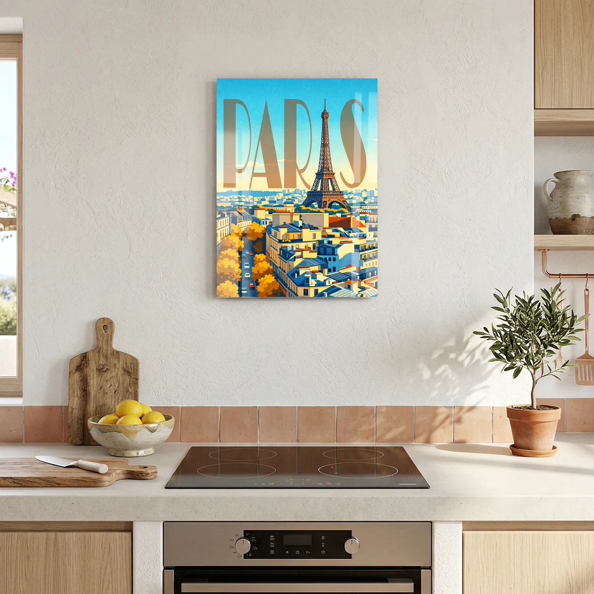 Tableau Paris - Illustration | en Métal Format A3